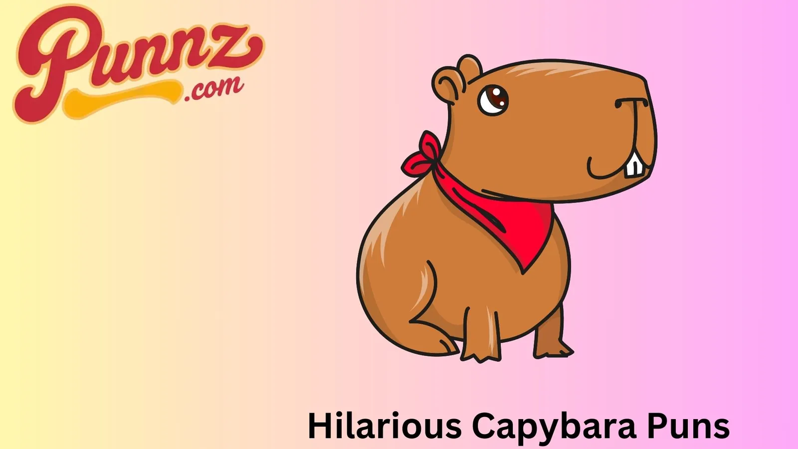 Hilarious Capybara Puns